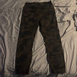 Lululemon high waisted align Capri leggings 23” for sale (brown camo colored)